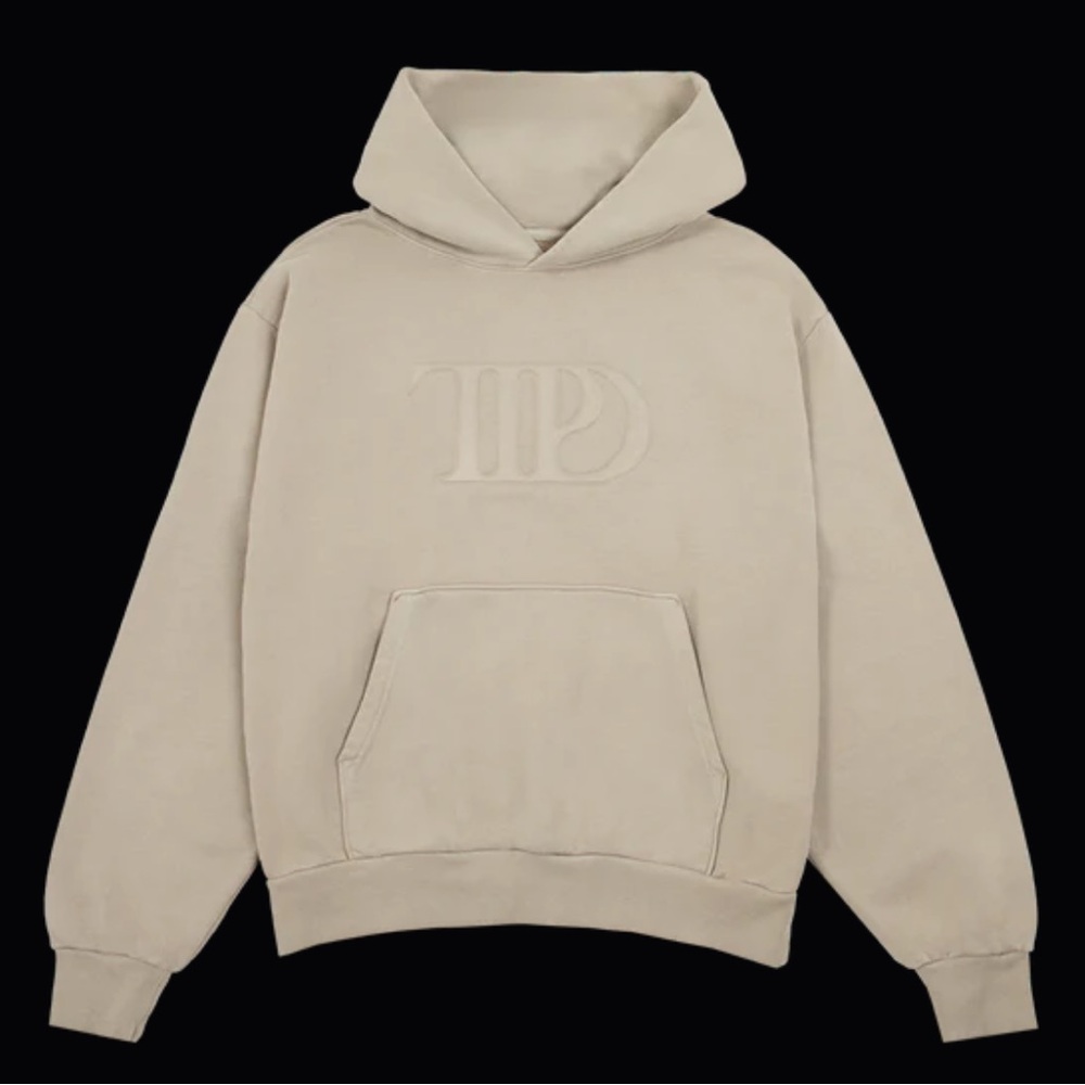 Taylor Swift TTPD Beige Hoodie Small